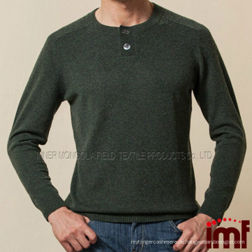 Herren Half-Zip Unique 100% Kaschmir Pullover